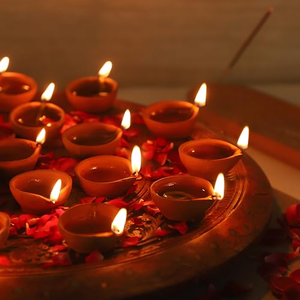 Bougie LED flottante sans flamme à piles avec effet de flamme 3D pour le festival Diwali, décoration de la maison, cadeau - Product Image 2