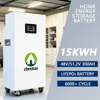 Armoire de stockage LiFePO4 de type au sol 51.2V 300Ah 15Kwh pour alimentation résidentielle, polisseuse de voiture et outils de detailing