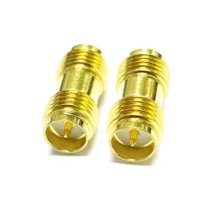 Acessório adaptador de acoplador rf, amostra grátis 50 ohm sma jack fêmea reversa sma adaptador de coax rf