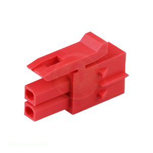 Herstellerkanal Freihängend (In-Line) 2064610202 MICROFIT+ <span class=keywords><strong>DR</strong></span> RCPT 2CKT POL-C ROT Rechteckige Steckverbinder - Product Image 1