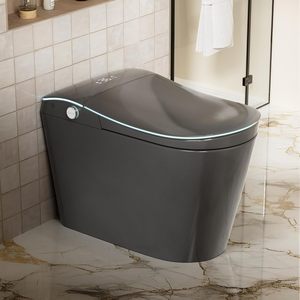 Inodoro inteligente Bidé Asiento <span class=keywords><strong>con</strong></span> calefacción Limpieza femenina Agua caliente Pantalla LED seca <span class=keywords><strong>Sensor</strong></span> de pie 1000g <span class=keywords><strong>MAP</strong></span> Flush Piso de diseño moderno - Product Image 1