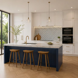 Mobili da Cucina in Compensato Impermeabile di Alta Qualità, Cucina Modulare Moderna con Isola, Tavolo di Lusso Personalizzato, Gabinetes De Cocina - Product Image 2