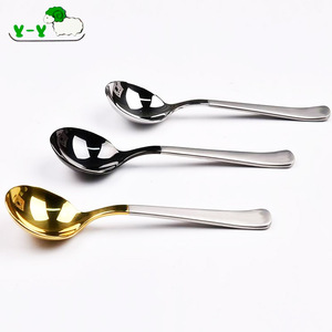 Cuchara de ventosa de café redonda de acero inoxidable profesional personalizada para degustaciones de café - Product Image 1