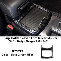 Autocollant décoratif de luxe en plastique pour porte-gobelet, compatible Dodge Charger 2015-2020, accessoires intérieurs de voiture Korlot