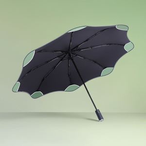 Paraguas de Viaje Clásico con Impresión Personalizada, Plegable en Tres Secciones, Totalmente Automático, Impermeable, para la Lluvia, Gran Venta 2024 - Product Image 2