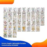 Nouveau 2026 – Ensemble portable de Mahjong américain 160/166 pièces en acrylique nacré, jeu de Mahjong Ohmy, best-seller