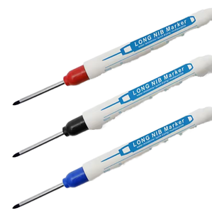 Marqueur <span class=keywords><strong>pour</strong></span> trous profonds de 20 mm, <span class=keywords><strong>crayon</strong></span> à bois à pointe longue, encre permanente, marqueur multi-usage, stylo marqueur à pointe longue - Product Image 1