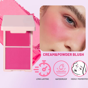 Fournisseurs de produits cosmétiques en gros sous marque privée en stock : Fard à joues crème végétalien mono-palette - Product Image 5