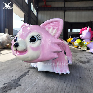 Haichuan Kids Ride Pink Animal Scooter para alquiler <span class=keywords><strong>de</strong></span> parque público - Product Image 1