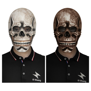 قناع رأس من اللاتكس للهالوين قابل للتخصيص وهو قناع شيطان أو شبح بصوت الصرخة مع فم قابل للفتح وتصميم مخيف وعقرب كسكيلي - Product Image 1