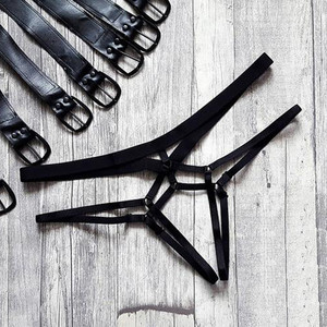 Ventes transfrontalières de sous-vêtements pour femmes à entrejambe ouvert pour les marchés européens et américains, string transparent avec cordon de serrage, plus - Product Image 3