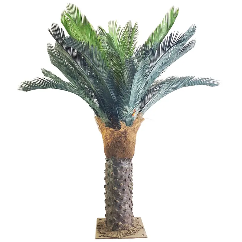 Tropische Kunstmatige Sago Cycas Palmboom Plastic Zijde Nep Cycaden Plant Cycas Revoluta Te Koop Indoor En Outdoor Decoratief