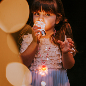 Neonglo kalung bola disko LED, menyala Mardi Gras kalung manik-manik pesta kostum untuk alat peraga panggung lajang ulang tahun - Product Image 3