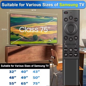 Télécommande vocale universelle RM-G2500 pour <span class=keywords><strong>Samsung</strong></span> Crystal UHD QLED <span class=keywords><strong>4K</strong></span> 8K Smart <span class=keywords><strong>TV</strong></span> 20202021 <span class=keywords><strong>2022</strong></span> Series - Product Image 2