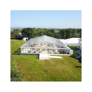 Hoge Kwaliteit Luxe Transparante Bruiloftsfeest Tenten Evenement Outdoor Tent Tent Voor 100 Mensen Evenementen Feesttent