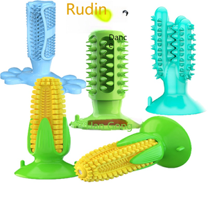 3'ü 1 Arada Çevre Dostu Sevimli Köpek Diş Kaşıma Oyuncağı EVA PP Fırça ve Diş Fırçası Diş Bakımı için Ses Çıkaran Oyuncak Dış Mekan Eğlencesi için - Product Image 4