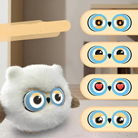 Premium Weiche Intelligente KI-Eule Plüschtier Interaktiver Roboter als Kuscheltier PP-Baumwolle Baby-Schlafhilfe Kindertagsgeschenk