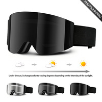 Lunettes de ski personnalisées par le fabricant, protection UV400, lunettes de soleil pour sports de neige 90 °   Lunettes de ski polarisées Open Google pour snowboard
