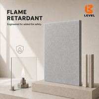 Milieuvriendelijke geluidsisolerende polyester akoestische panelen, brandwerende effen PET akoestische panelen voor akoestische oplossingen