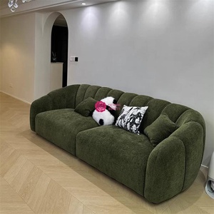 Yicheng Cream Vintage Style Valley Sofá Respaldo alto Sofá Fácil limpieza para sala de estar Sofá de ocio a la venta - Product Image 6