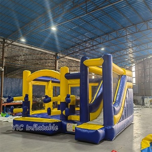 Château gonflable <span class=keywords><strong>Minecraft</strong></span> avec toboggan pour enfants, aire de jeux extérieure pour fêtes commerciales - Product Image 3