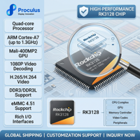 Carte de développement pour Android, module d'affichage LCM de 7 pouces, qualité industrielle, résolution 1280x600, processeur quad-core 1.3GHz, 1 Go de RAM