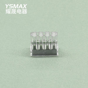 Connecteur d'éclairage LED CMK-108, bornier de câblage rigide 8 broches, insertion droite, matériau ABS - Product Image 3