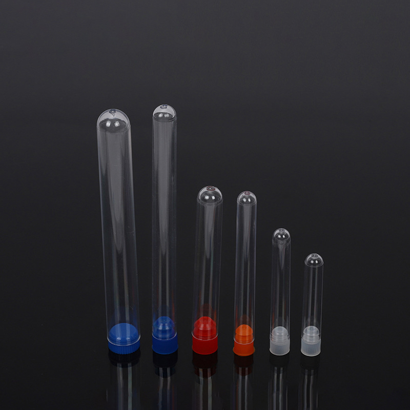 Пластиковая испытательная трубка различных размеров для пищевых продуктов 12*75 мм с винтовой крышкой для упаковки