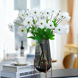 Bouquet de pivoines artificielles champagne rose clair en plastique, fleurs en soie douce, pour mariage, extérieur, décoration intérieure, haute simulation - Product Image 3