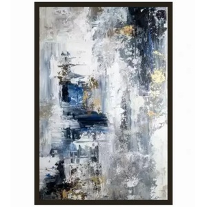 Peinture de nature morte Wabi Sabi, peinte à la main, abstraite moderne, sur toile, art mural neutre, décoration intérieure, peinture à l'huile texturée 3D abstraite - Product Image 1