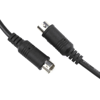 Hochwertiges 4-poliges Mini-DIN-Verlängerung kabel von Stecker zu Stecker für S-Video-und CCTV-Audio-/Video übertragung/Lautsprecher/Monitor