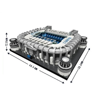 Modèle de terrain de football Bernabéu 22026, jouet éducatif de construction DIY, blocs de construction - Product Image 6