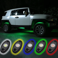 Lumière de moyeu de roue LED RGB à effet de poursuite en alliage IP68 étanche, anneau lumineux de jante de voiture contrôlé par smartphone, universel pour auto et SUV