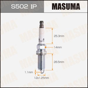 Bujía de iridio y platino al por mayor S502IP MASUMA para NGK <span class=keywords><strong>DENSO</strong></span> <span class=keywords><strong>SC20HR11</strong></span> <span class=keywords><strong>TOYOTA</strong></span> 90919-01253 Motor de coche Benz Nissan - Product Image 2