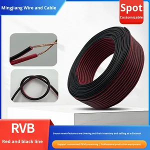 Dây nguồn PVC cho loa, đèn LED dải âm thanh giám sát, dây song song CCA đỏ đen ngắn 1.5mm Rhino Head RVB - Product Image 2