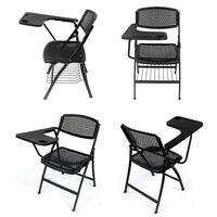 Chaises en plastique ergonomiques multicolores durables et confortables, pliables et empilables, chaise de formation de bureau