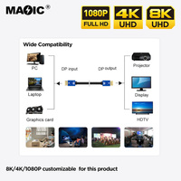 Nouvelle personnalisation coque colorée Dp1.4 1.4V DP mâle à mâle prise en charge du câble 8K 60Hz 4K 144Hz 4K144HZ 4K120HZ câble DP