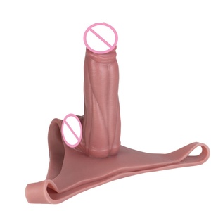 Silicone Wearable Hollow <b>Dildo</b> Pants Strap on Harness for Men Soft Penis Extender Sleeve Panties for Couple's Sex Pleasure - Product Image 4