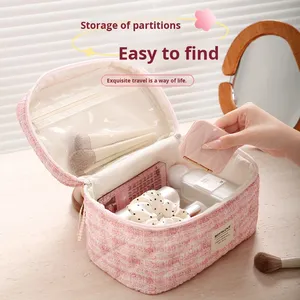 กระเป๋าเครื่องสำอางปักลายดรีมเวิลด์ - กระเป๋าใส่เครื่องสำอางแบบเปิดแฟชั่น  กระเป๋าจัดระเบียบสำหรับเดินทาง  ดีไซน์หรูหรา ผลิตในจีน - Product Image 3