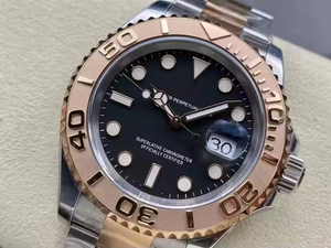 Đồng hồ lặn cơ khí cao cấp 5A 40mm, vỏ thép không gỉ 904L, máy 3235, hai màu vàng hồng, dây cao su, kính - Product Image 3