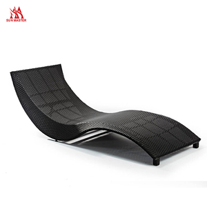 Chaise longue en rotin Meubles de patio Chaise longue Chaise longue inclinable Chaise empilable Beach <span class=keywords><strong>Club</strong></span> Hotel Piscine <span class=keywords><strong>Lit</strong></span> de jour extérieur - Product Image 1