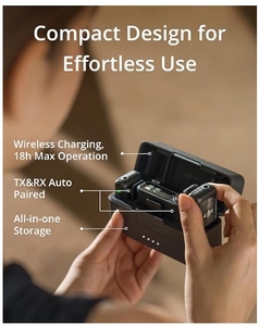 Dji mic 2 chuyên nghiệp không dây USB Condenser Lavalier Microphone ánh sáng-trọng lượng với tiếng ồn hủy bỏ chức năng - Product Image 5