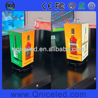 Cubo LED Video a 4 Lati Rotante con Controllo WiFi USB 4G e APP, Piccolo Schermo Cuboide LED per Negozi al Dettaglio