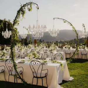 Duurzame Hangende Hangende Kroonluchterlamp Met Ijzeren Metalen Standaard Voor Bruiloftsevenement Versieren Feestdecoraties Hanglamp - Product Image 3