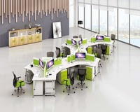 Berson – meuble de bureau triangulaire, station de travail, centre d'appels, table de bureau