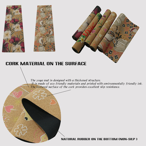 Tapis de yoga épais et accessoires, nouvelle technologie, gamme de luxe personnalisée, tapis de yoga en liège écologique <span class=keywords><strong>ou</strong></span> en liège naturel - Product Image 6