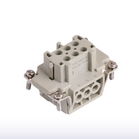 Connecteur robuste WZUMER HE-6 6 broches 500V 16A Entrée supérieure fermée IP65 pour palan à chaîne intelligent Application industrielle