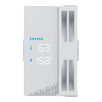 CL-B40-DIG-WH V2 affichage numérique PC radiateur prise en charge 14e génération Core I3-i7 CPU refroidisseur d'air CPU 220W LGA 115X/1200/1700/1851 AMD AM4