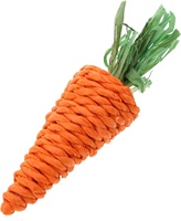 Jouets à mâcher pour lapins pour les dents, nettoie l'herbe naturelle, friandises, herbe, carotte, jouet pour lapins, hamsters, cochons d'Inde, paquet de 5