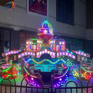 Manège Bateau Rotatif Personnalisable à Thème pour Enfants avec Lumières LED pour Parcs d'Attractions Extérieurs, Fêtes Foraines et Carnavals - Product Image 3